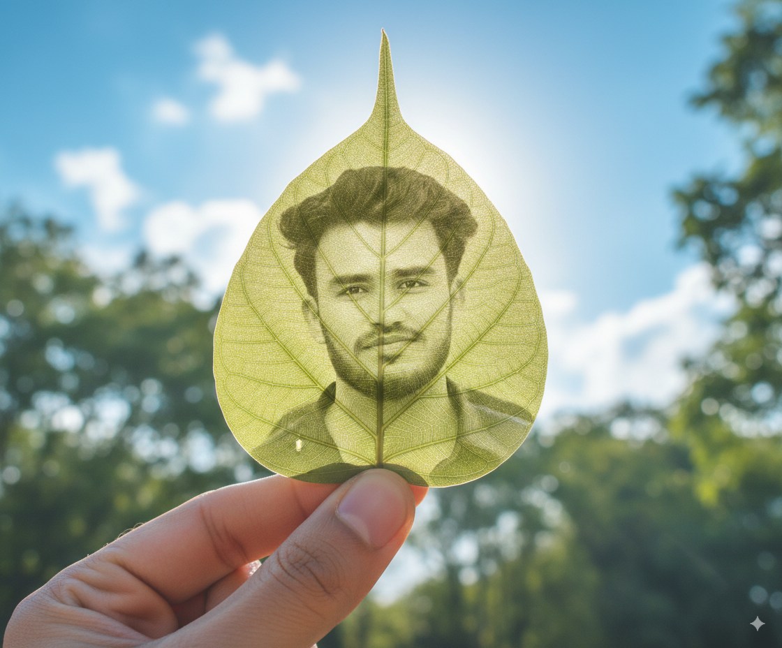 Leaf Face Man