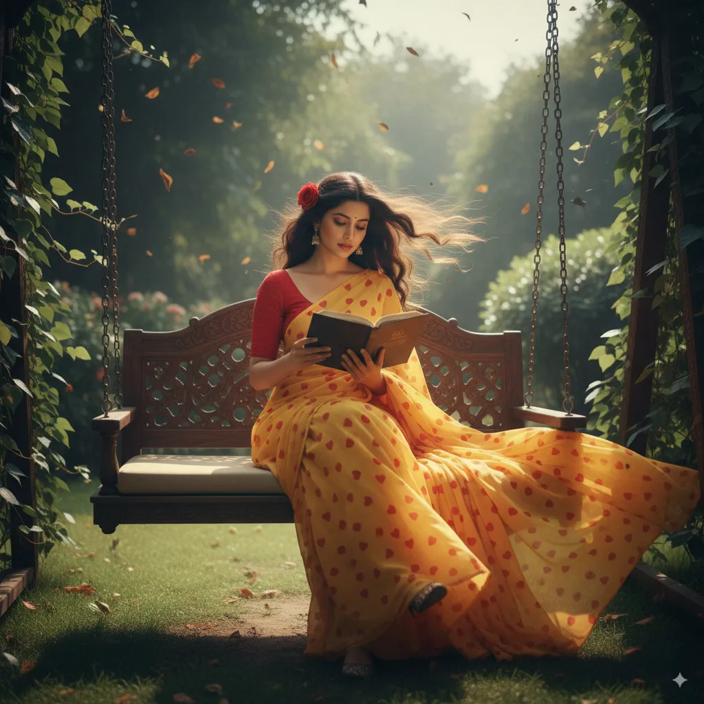 Yellow Saree Girl